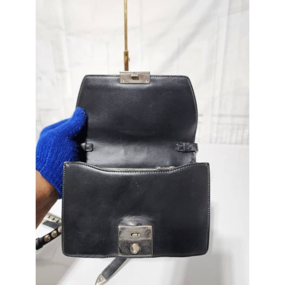 Authentic PRADA City Calfskin Saffiano Racing Logo Elektra Shoulder Bag Fushia - Picture 12 of 16